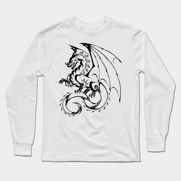 Dragon Long Sleeve T-Shirt by scdesigns